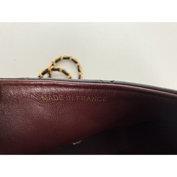 Chanel Classic Mini Square Single Flap Bag Black with Gold Hardware B-2 - Picture 16 of 16